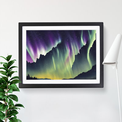 Watercolour Aurora Borealis Vol.4 - Single Picture Frame Painting