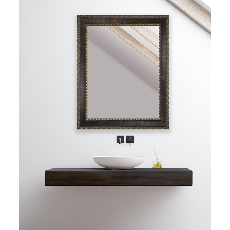 Ljubinka Wood Flat Wall Mirror, 32.5" H x 26.5" W