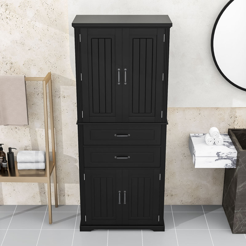 Armoire de rangement polyvalente - Fabrication de qualité supérieure avec tablettes réglables et conception intemporelle