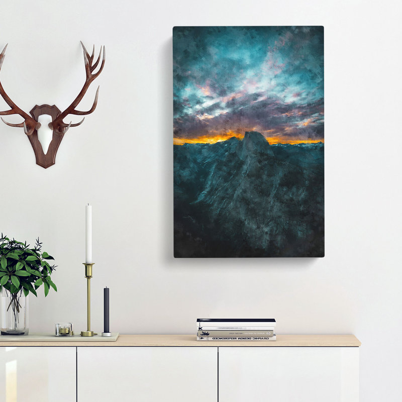 Mountains In California - Wrapped Canvas Painting, 76cm H x 50cm W x 3cm D