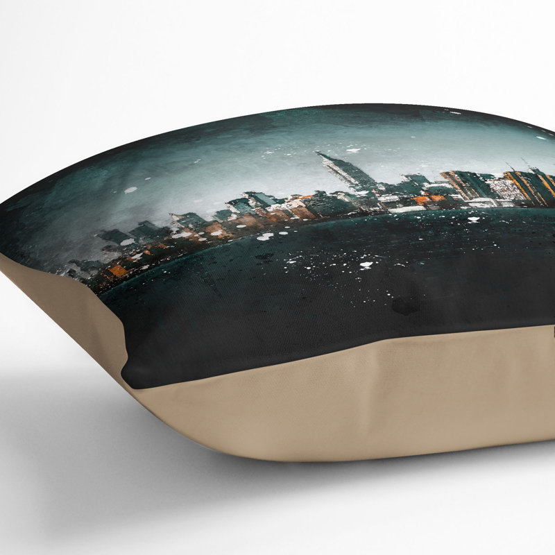 Square Throw Cushion, Stone, 40cm H x 40cm W x 15cm D