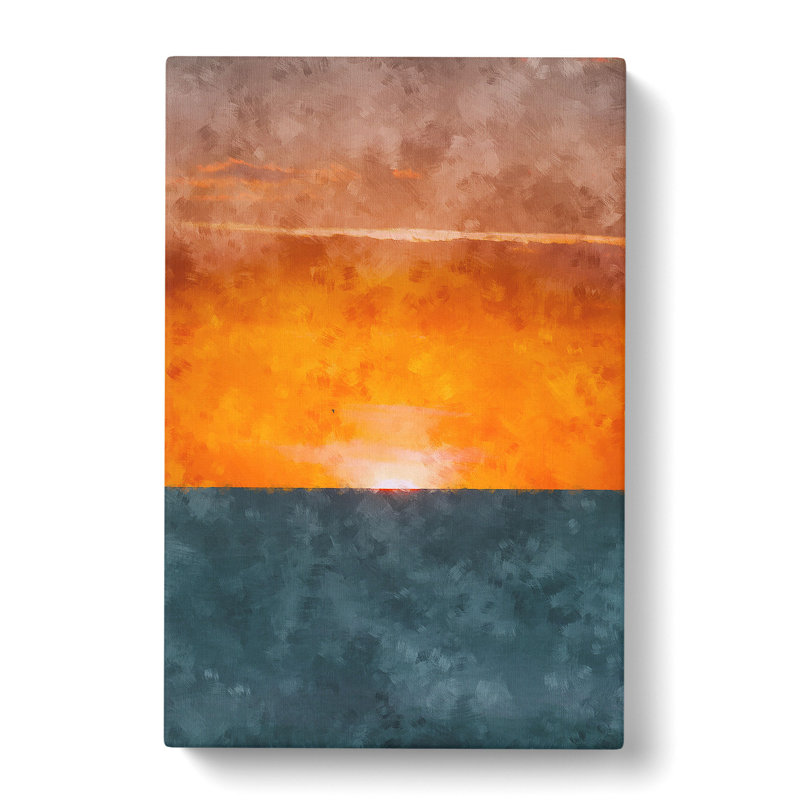 Sunrise Horizon - Wrapped Canvas Painting, 91cm H x 60cm W x 3cm D