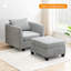 Canapé modulaire convertible, canapé en L avec siège de rangement réversible et repose-pieds Ottaman, canapé modulaire à 5 places