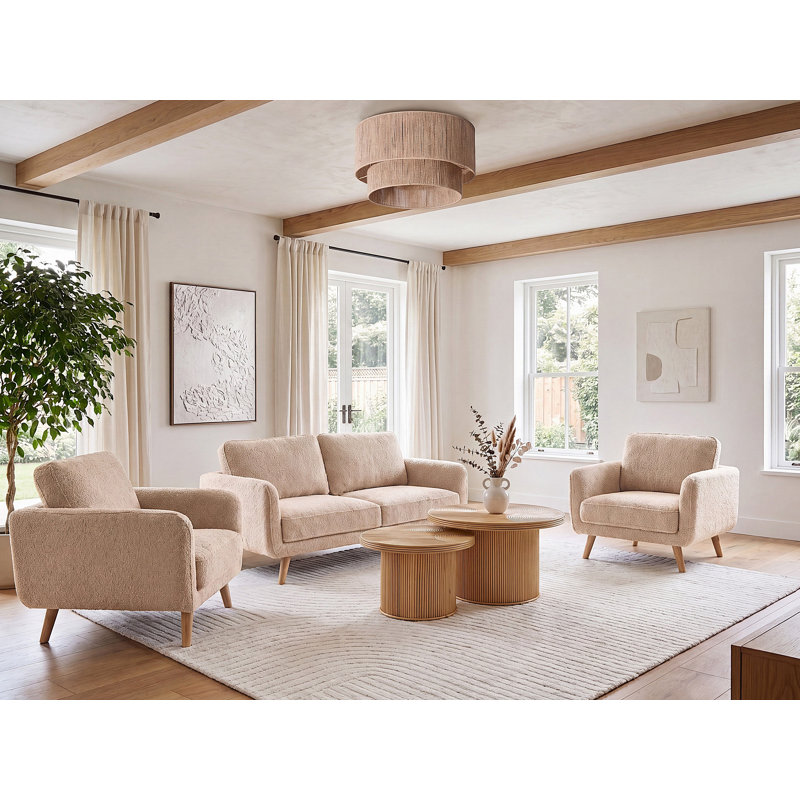 Armchair Akhil Boucle Beige