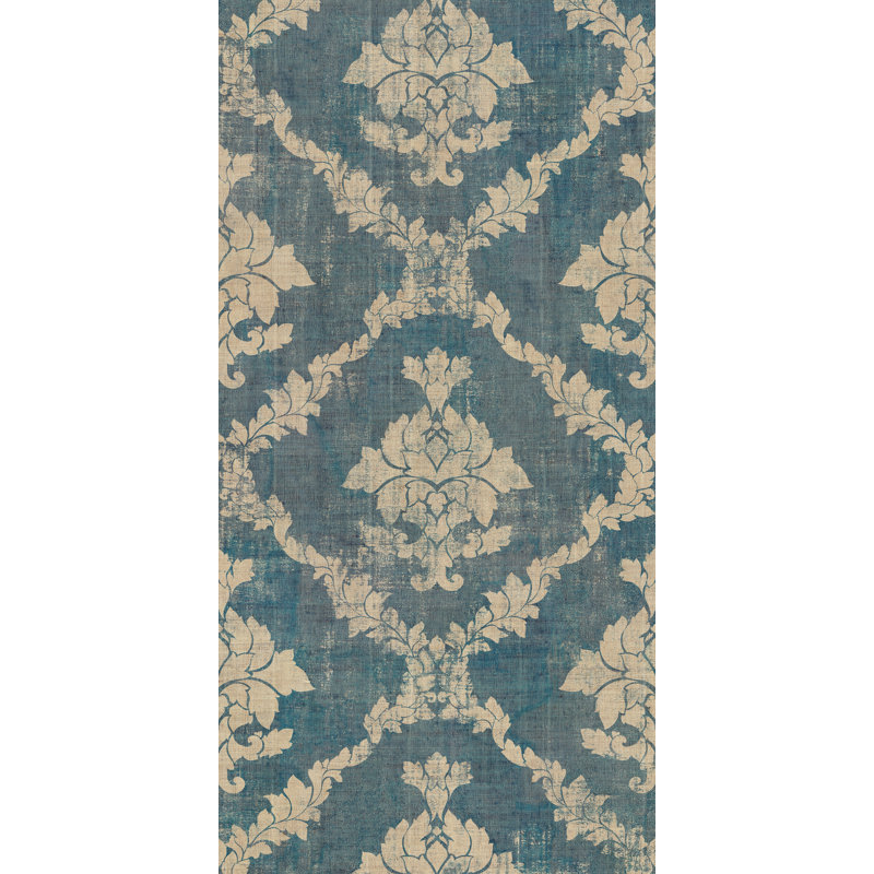 Carreau de porcelaine papier peint rétro 24 po x 48 po Décor Papyrus