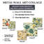 Calion - ensemble d'art mural floral de 5