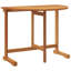  Table de balcon pliable en bois d'acacia massif brun moyen