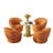 Simple sofa chair and tea table combination