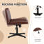 Recliner Without Armrests, Office Chair, Desk Chair Swivel Chair, Ergonomic Chair, Artificial Leather Chair, Height-Adjustable Chair, 360° Swivel, Upholstered Chair, With Rocking Function, Brown