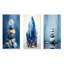 «Blue Serenity Stone Minimalisme» - ensemble d'art mural en pierre-805891510