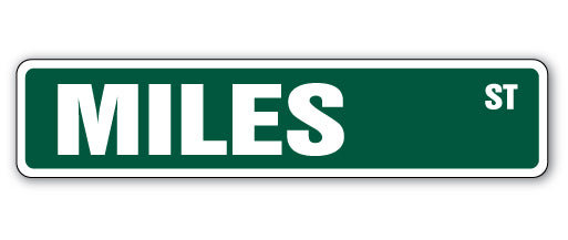 Plaque en plastique robuste 4 po x 18 po Miles