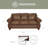 Aticus 88" Round Arm Sofa Bed