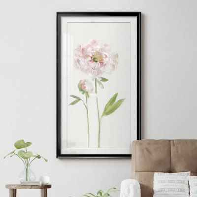 " Single Stem Peony I " Painting Print