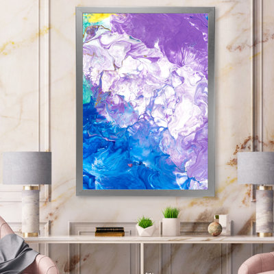 «Blue Pink and White», peinture sur toile