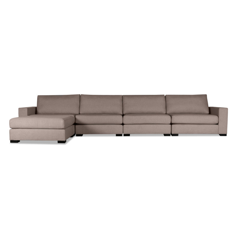 Seda Upholstered L-Shaped Sectional, Grey Revolution®, Left Hand Facing