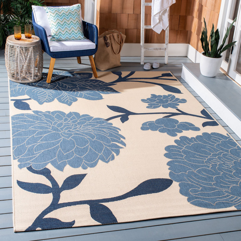 Adelmino Performance Floral Indoor/Outdoor Area Rug