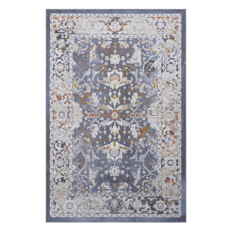 Tapis de salle à manger de collection sans perte de poils de la collection, Rectangle 5 pi 3 po x 7 pi 6 po