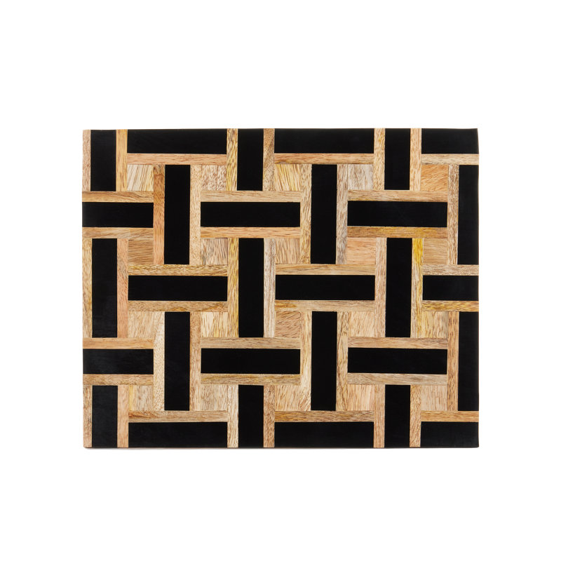 Aarna Cream Box Set Of 2,  Black