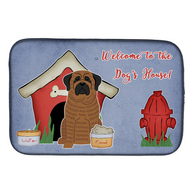 Tapis de séchage en vaisselle bringé dog house