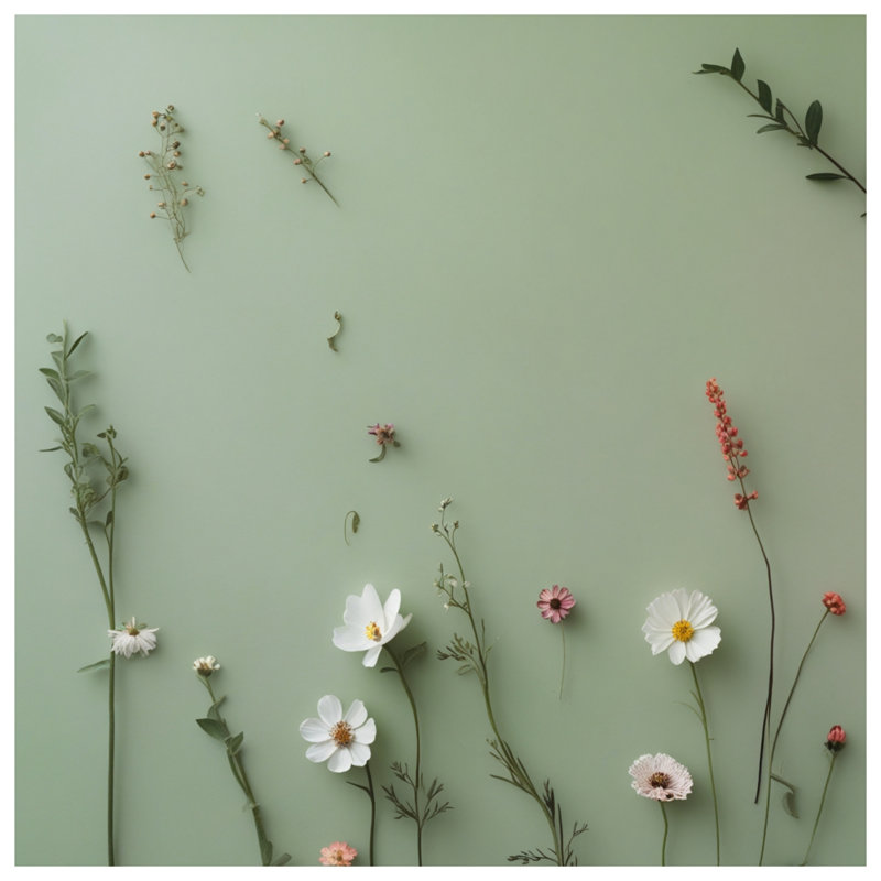 Rideaux de douche Wildflowers, 70in W x 72in H