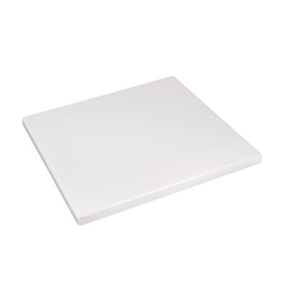 24''X30'' Plain White Resin Table Top, Indoor/Outdoor