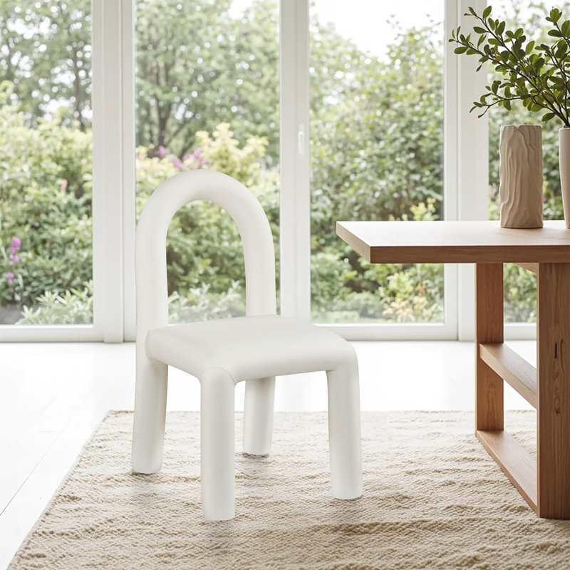 Chaise Amari, Crème, crème, Cuir végane