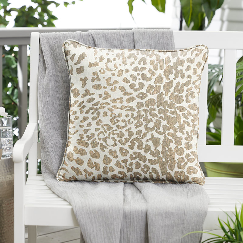  Housse et insert d'oreiller Sunbrella, Brun clair, H 20 po x l 20 po