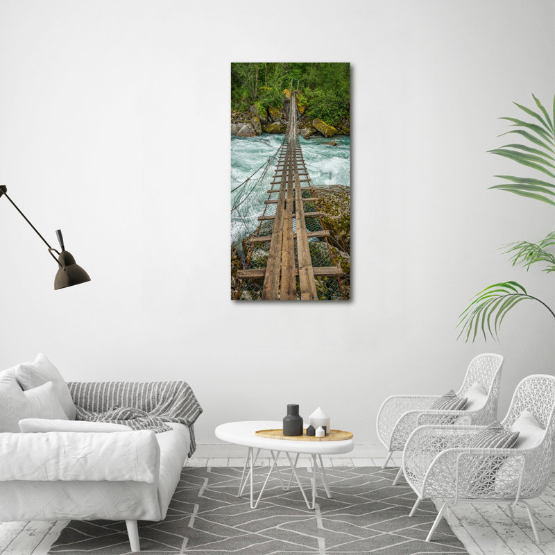 Suspension Bridge - Wrapped Canvas Print