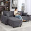Canapé modulaire Chaise, canapé d'angle en velours côtelé -1605565573