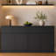 Buffet avec rangement, grande armoire de cuisine avec 2 tiroirs et 4 portes-564018568