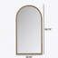 Miroir pleine longueur rétro en fer avec pieds de soutien, pour le salon, la chambre à coucher (doré)-1250020801