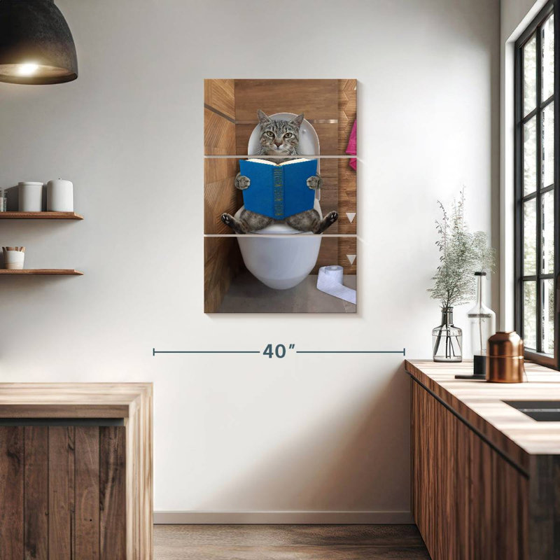 Toilette pour chat Ketti Tabby, H 38 po x l 24 po
