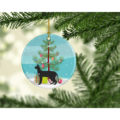 2.8'' Ceramic Animals Hanging Figurine Ornament