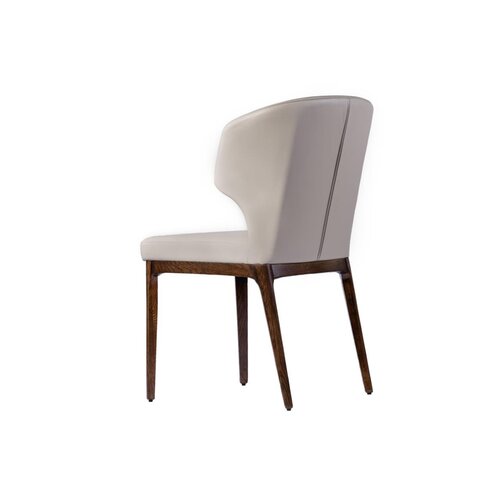 Corrigan Studio® Meghans Leather Upholstered Side Chair | Wayfair