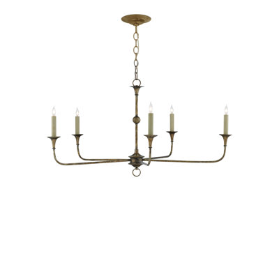 Lustre traditionnel / classique à 5 lumières de style bougie Nottaway