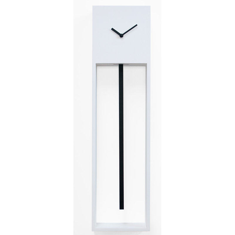 Bechtold Wood Wall Clock, White/Black