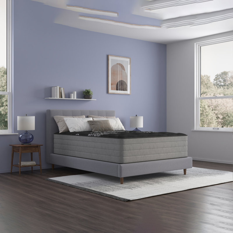 Matelas matelassé 14 po ferme et moyen en peluche robuste (simple / simple TG / double / grand / très grand)