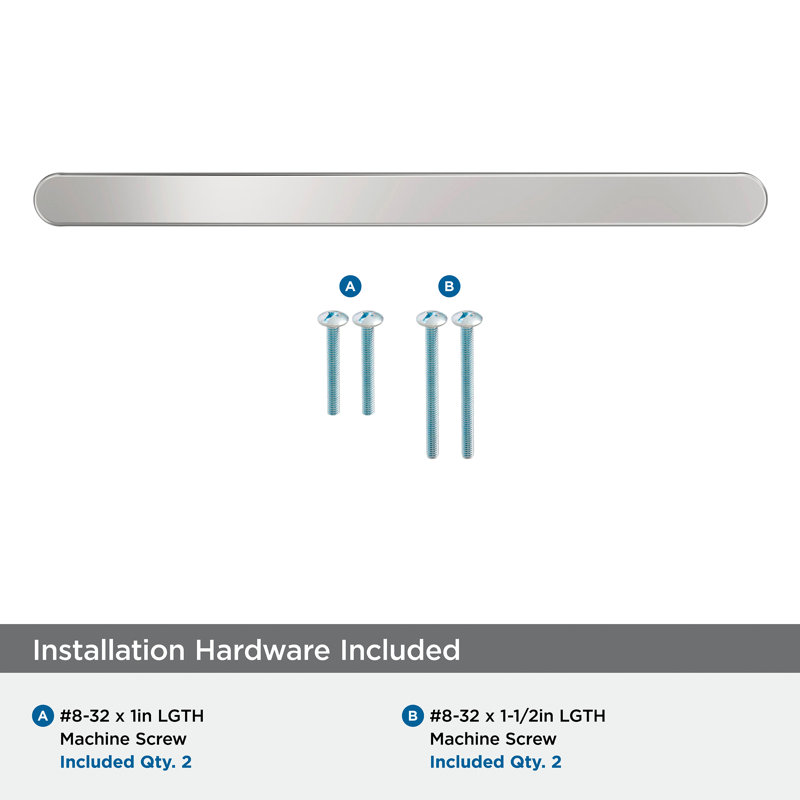 Rift Centre-to-Centre Cabinet Pull - 10 Pack, Polished Chrome, 6 5/16"