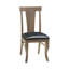 Genuine Leather Upholstered Side Chair