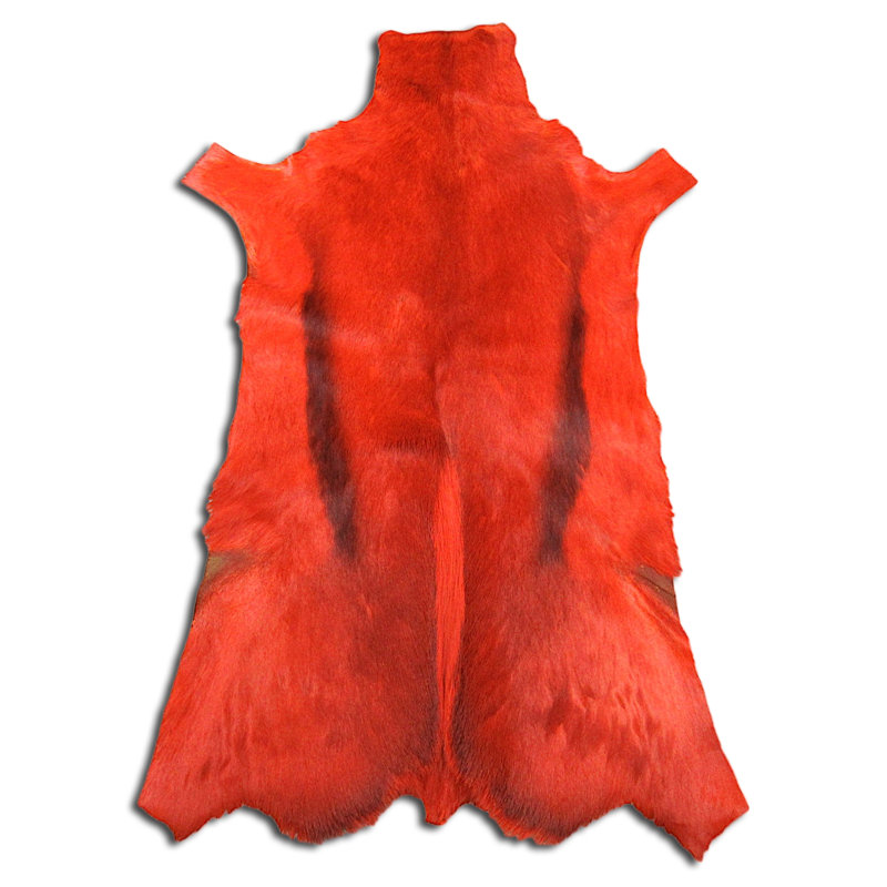 Burnt Orange Dyed Springbok Skin