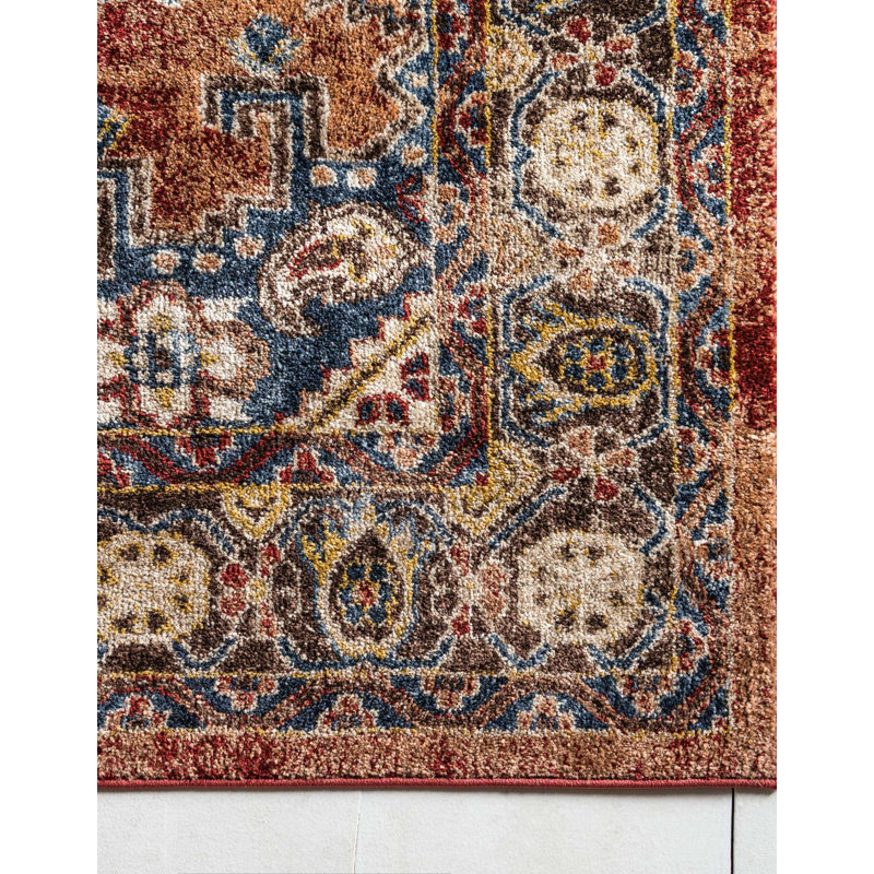 Vern Oriental Area Rug, Rectangle 2'2" x 3'1", Terracotta