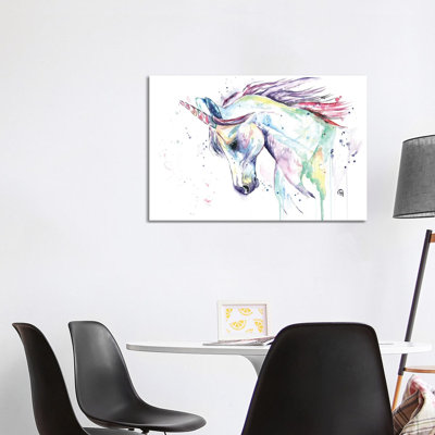 Kenzie's Unicorn by Lisa Whitehouse - Wrapped Canvas Painting