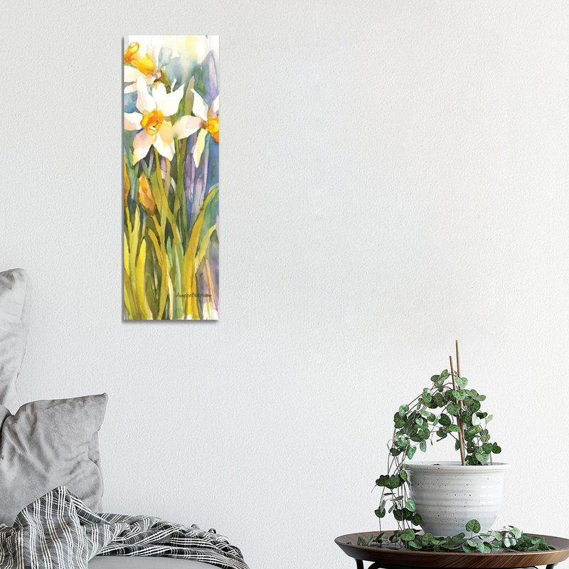 Narcissus by Annelein Beukenkamp - Wrapped Canvas Panoramic Painting, 30.48 cm H x 91.44 cm W x 1.91 cm D