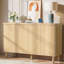Buffet 59,74 "moderne en noyer avec rangement