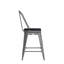 Tabouret d'intérieur à hauteur de comptoir avec siège coloré en résine de polyester-1806411073-1806411078