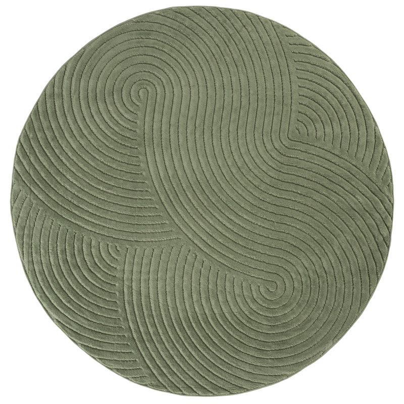 Selena Performance Geometric Indoor Rug, 6'-7" x 6'-7" Round