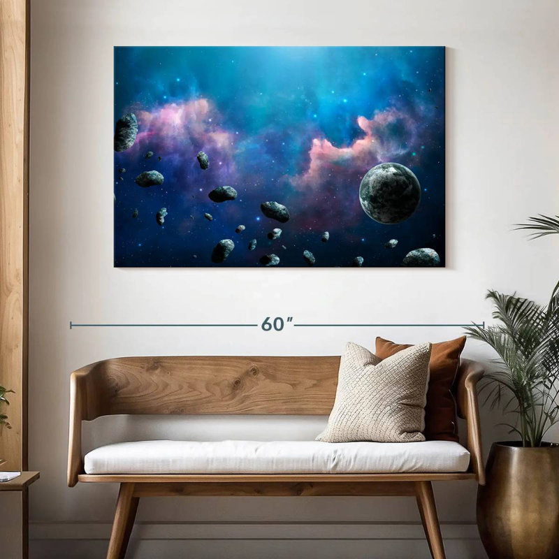 Oberle Floating Asteroids, 32" H x 48" W