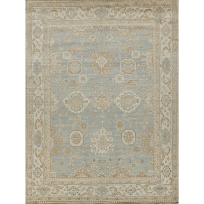 Antique Weave Oushak Hand Knotted Wool Oriental Area Rug