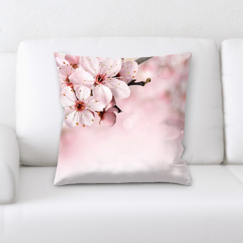 Close Up Microsuede Reversible Throw Pillow