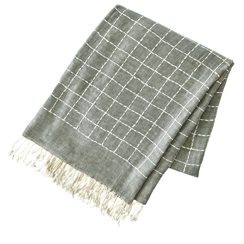 Lena Throw Blanket, Gray